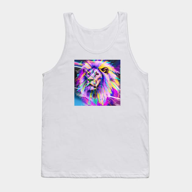 Cute Lion Drawing Tank Top by Play Zoo